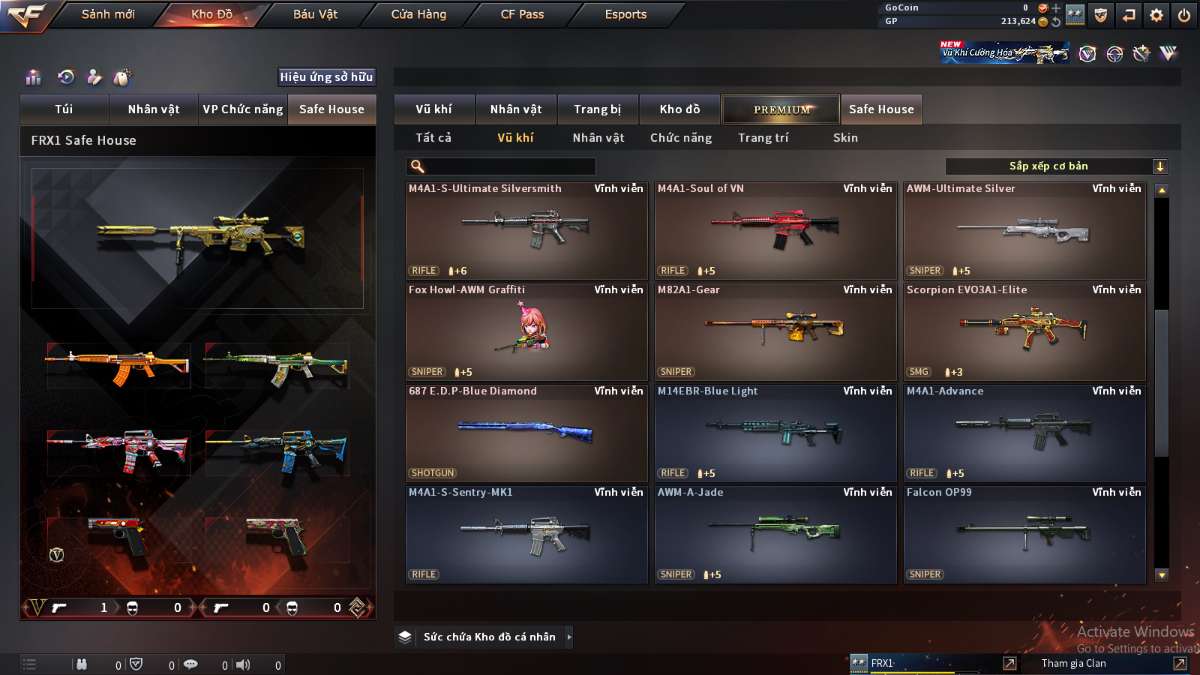 shop acc cf uy tin gia re